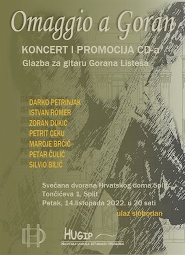 Koncert u spomen na Gorana Listeša