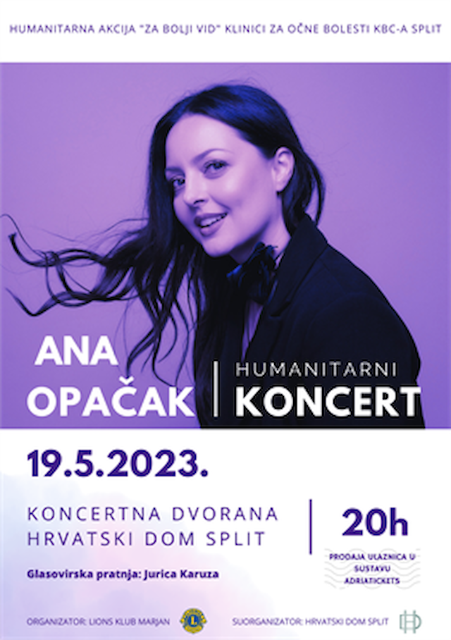 Humanitarni koncert Ane Opačak - "Za bolji vid"